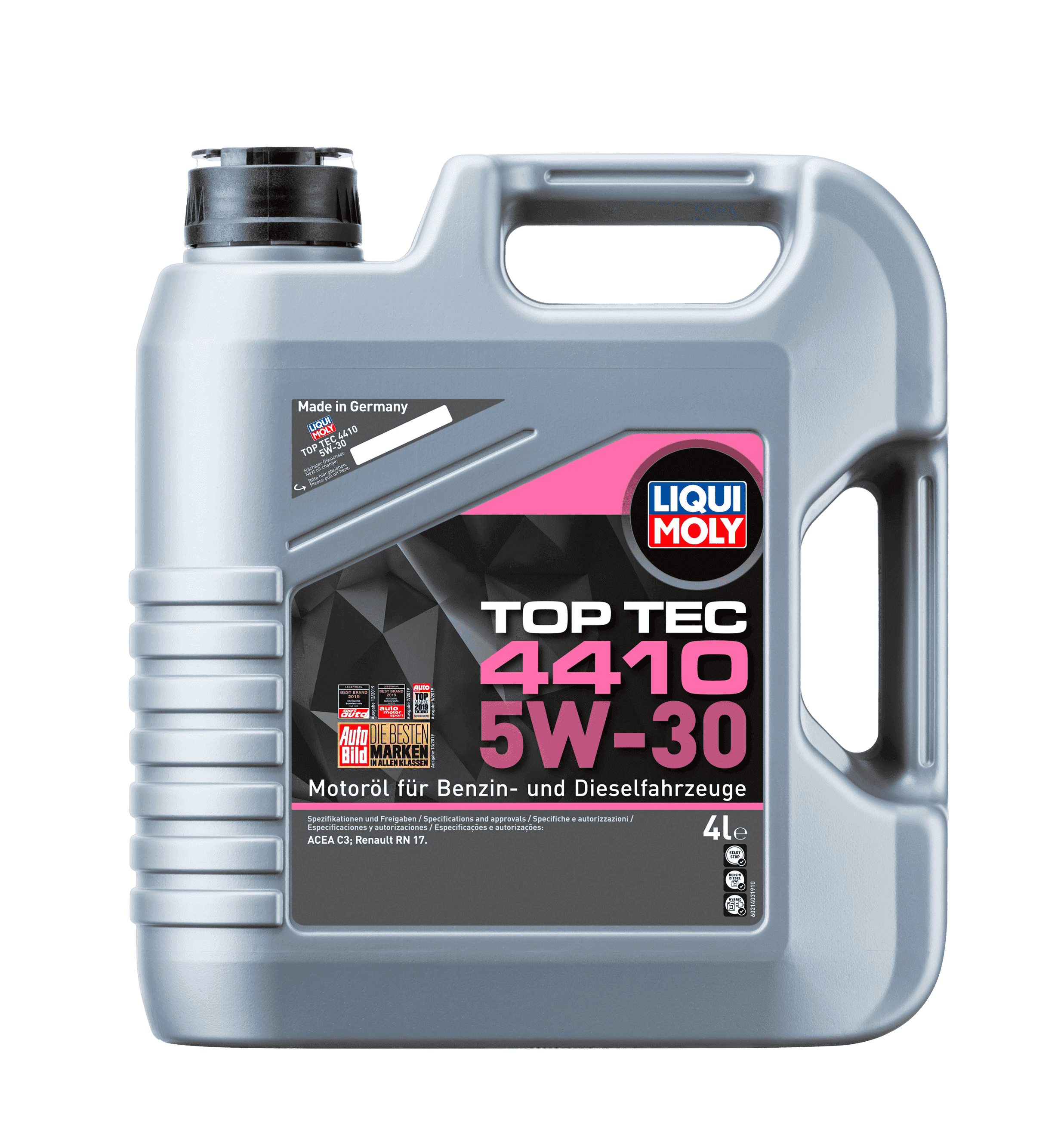 Моторное масло Liqui Moly Top Tec 4410 5W-30, 4л (LiquiMoly: 21403)